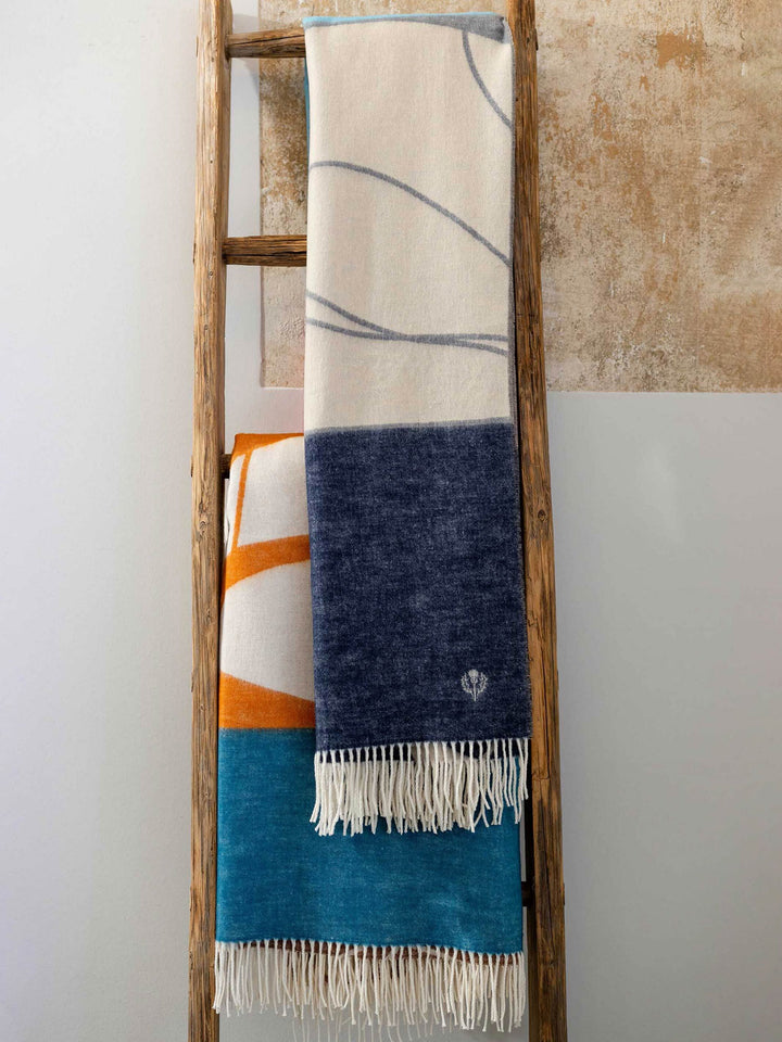 Cashmink-Decke mit Kieselstein-Design - Made in Germany