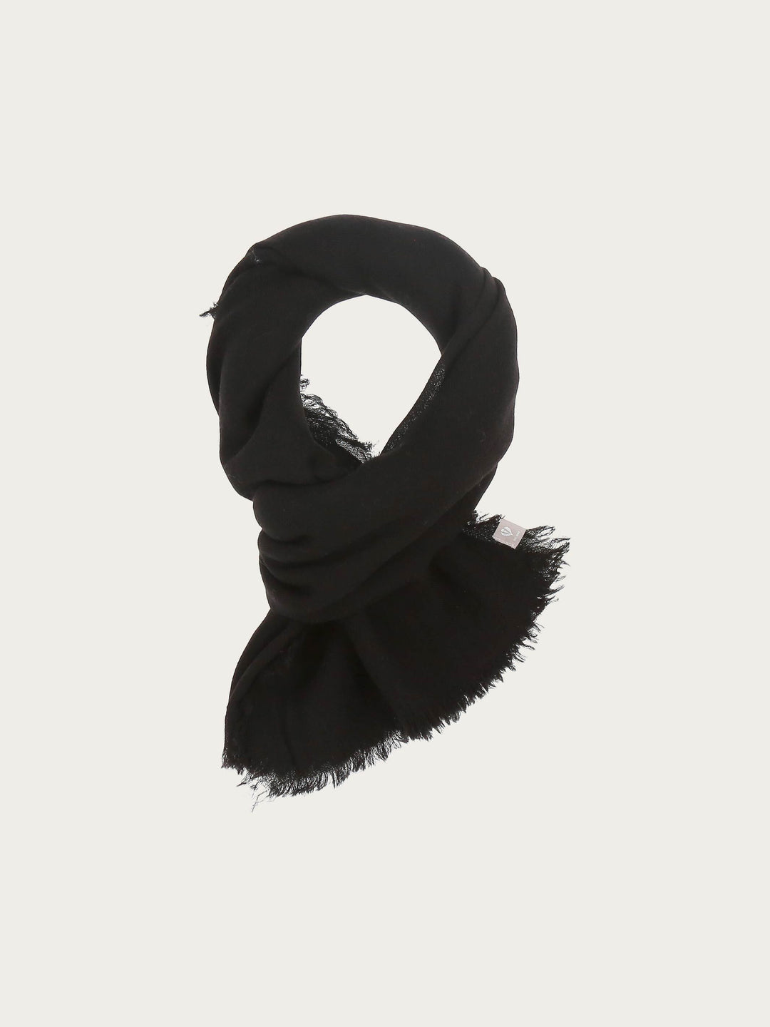 Einfarbige Stola in Seide-Wolle-Mischung