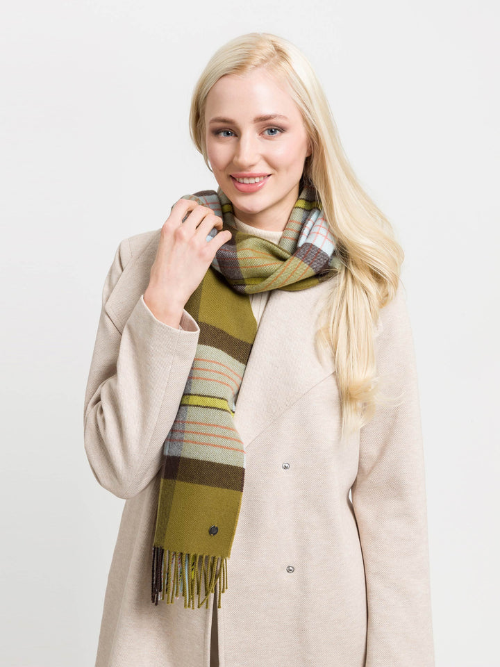 Sustainability Edition - Wollschal mit Box-Karo