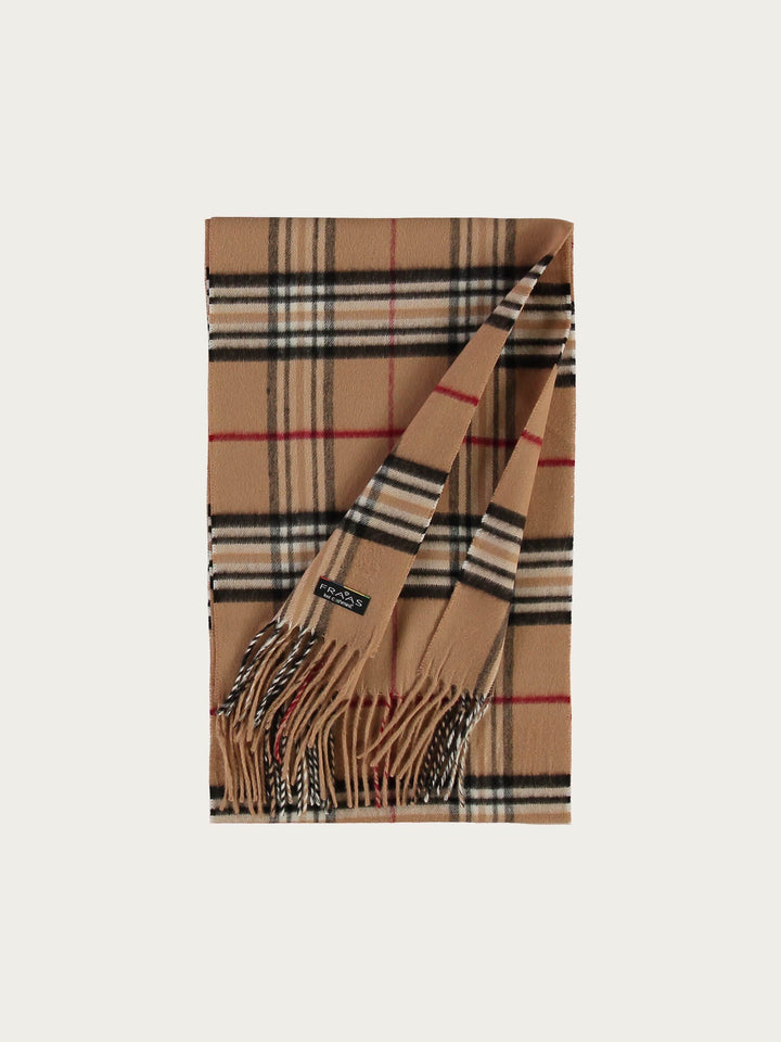 Schmaler Cashmink-Schal mit FRAAS Plaid Karo