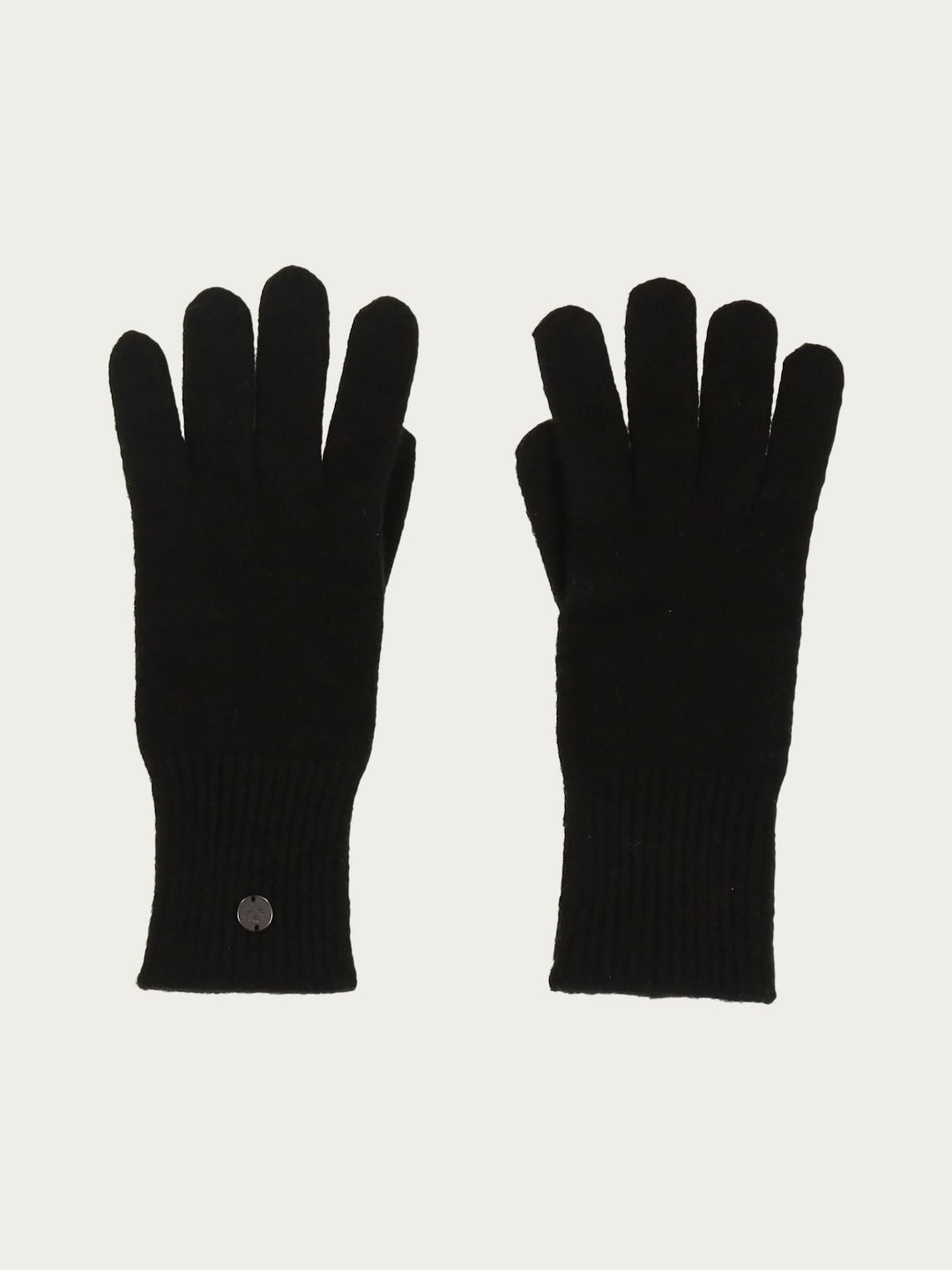 Einfarbige Strickhandschuhe in Wollmischung