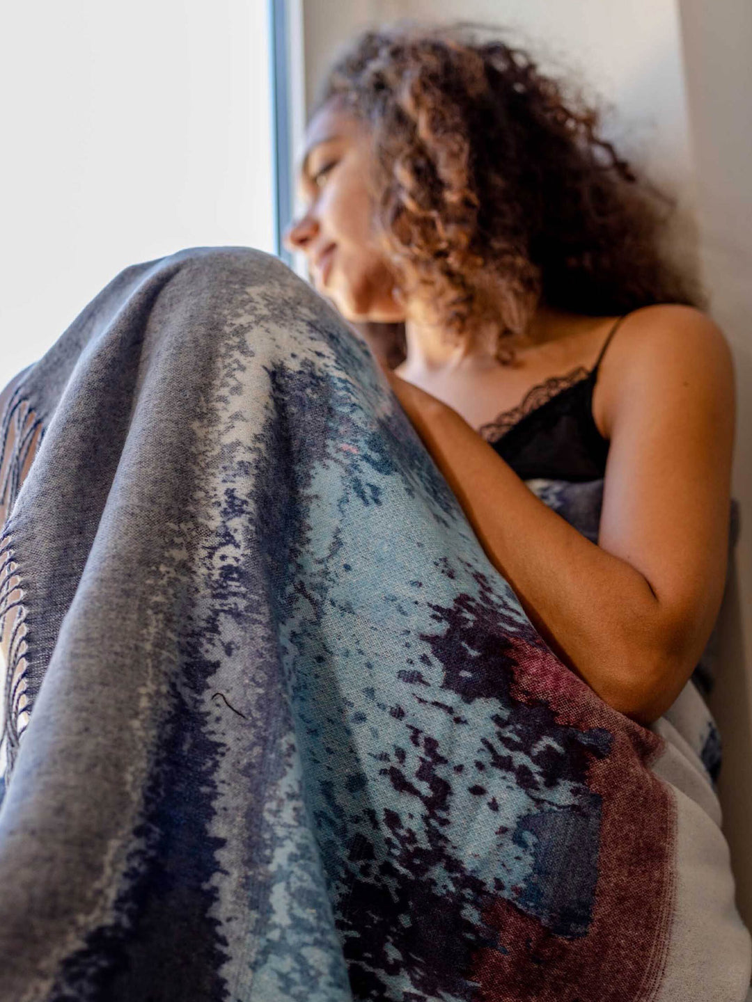 Sustainability Edition - Cashmink-Decke mit Aquarell-Design - Made in Germany