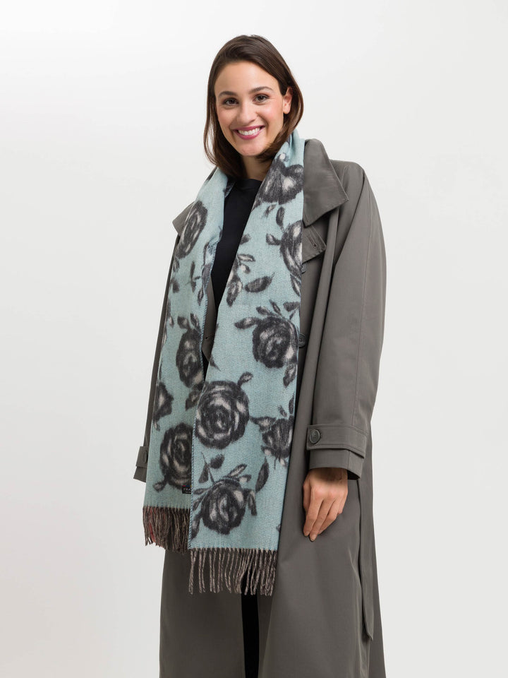 Cashmink-Schal mit Rosen-Design