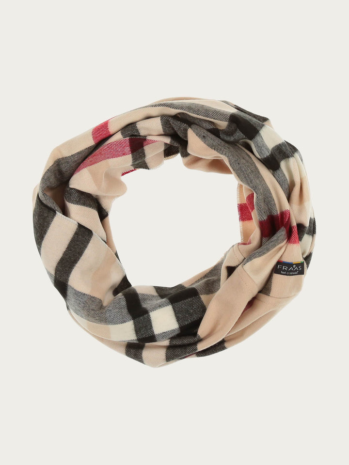Schmaler Cashmink-Loop mit FRAAS Plaid Karo