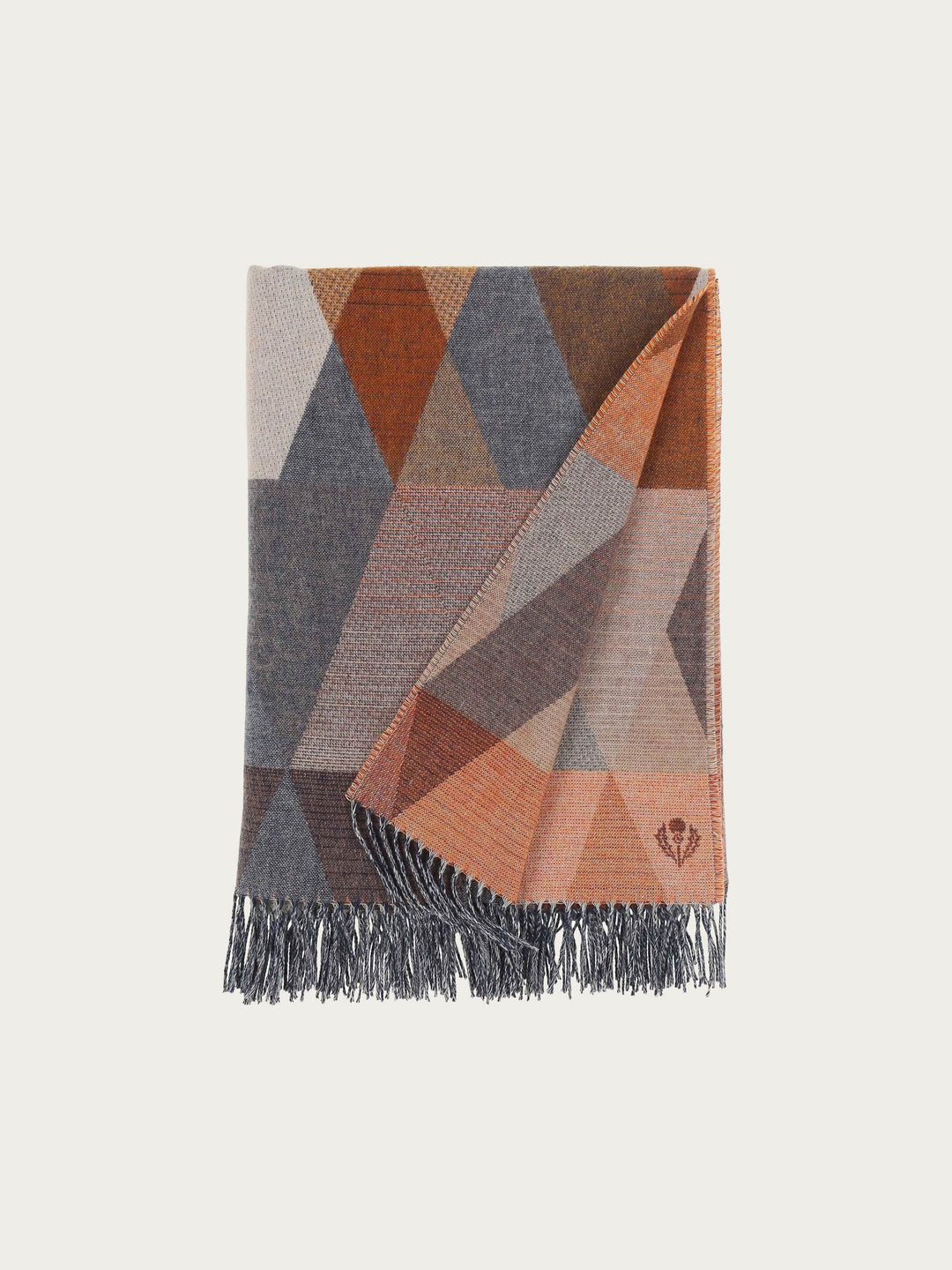 Cashmink-Decke mit Dreieck-Design - Made in Germany