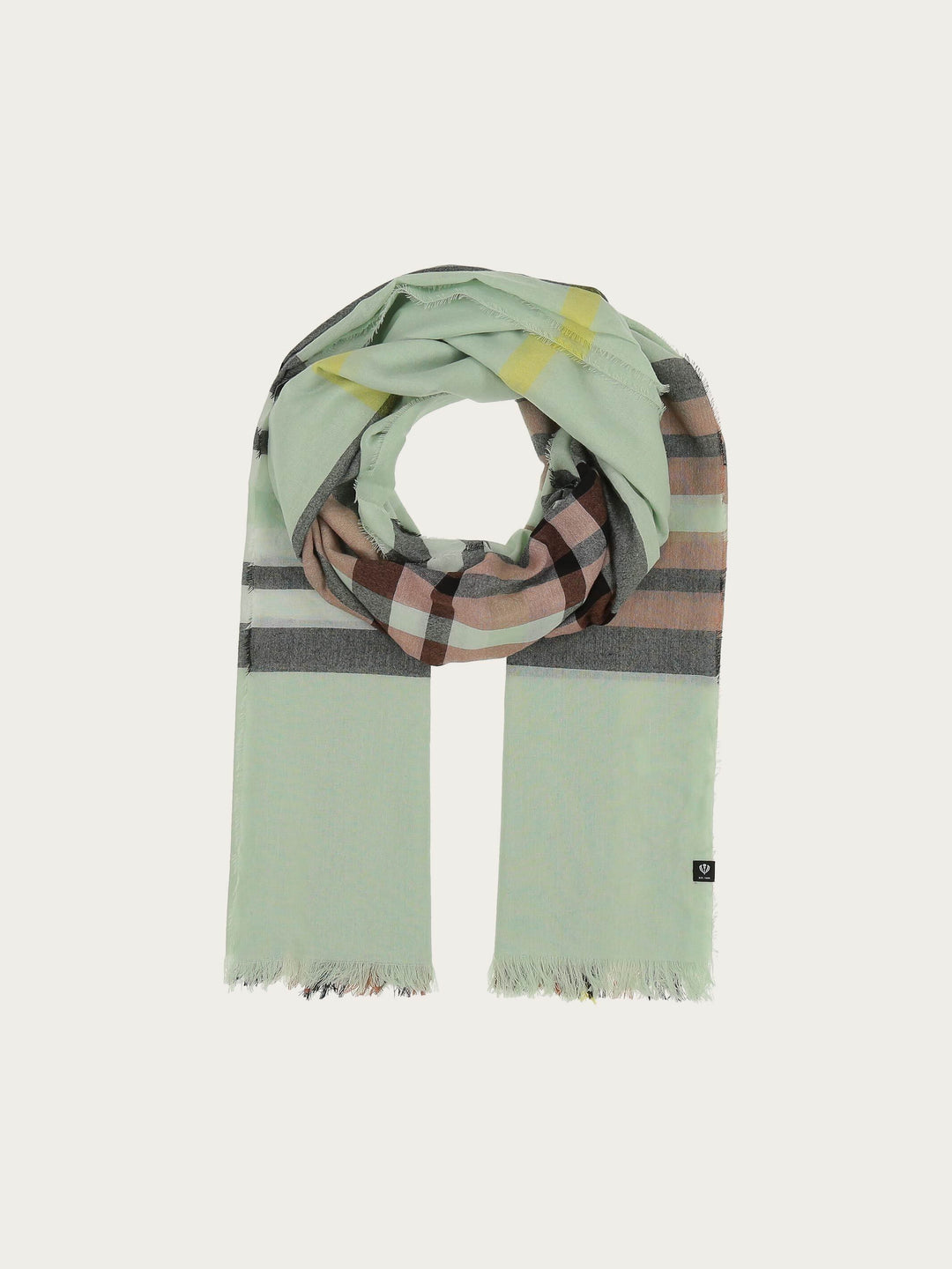 Sustainability Edition - Leichte Stola mit FRAAS Plaid Karo