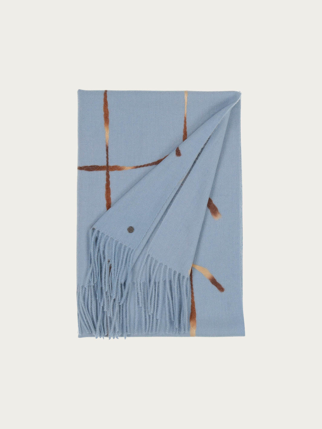 Cashmink-Stola mit Window Pane Karo