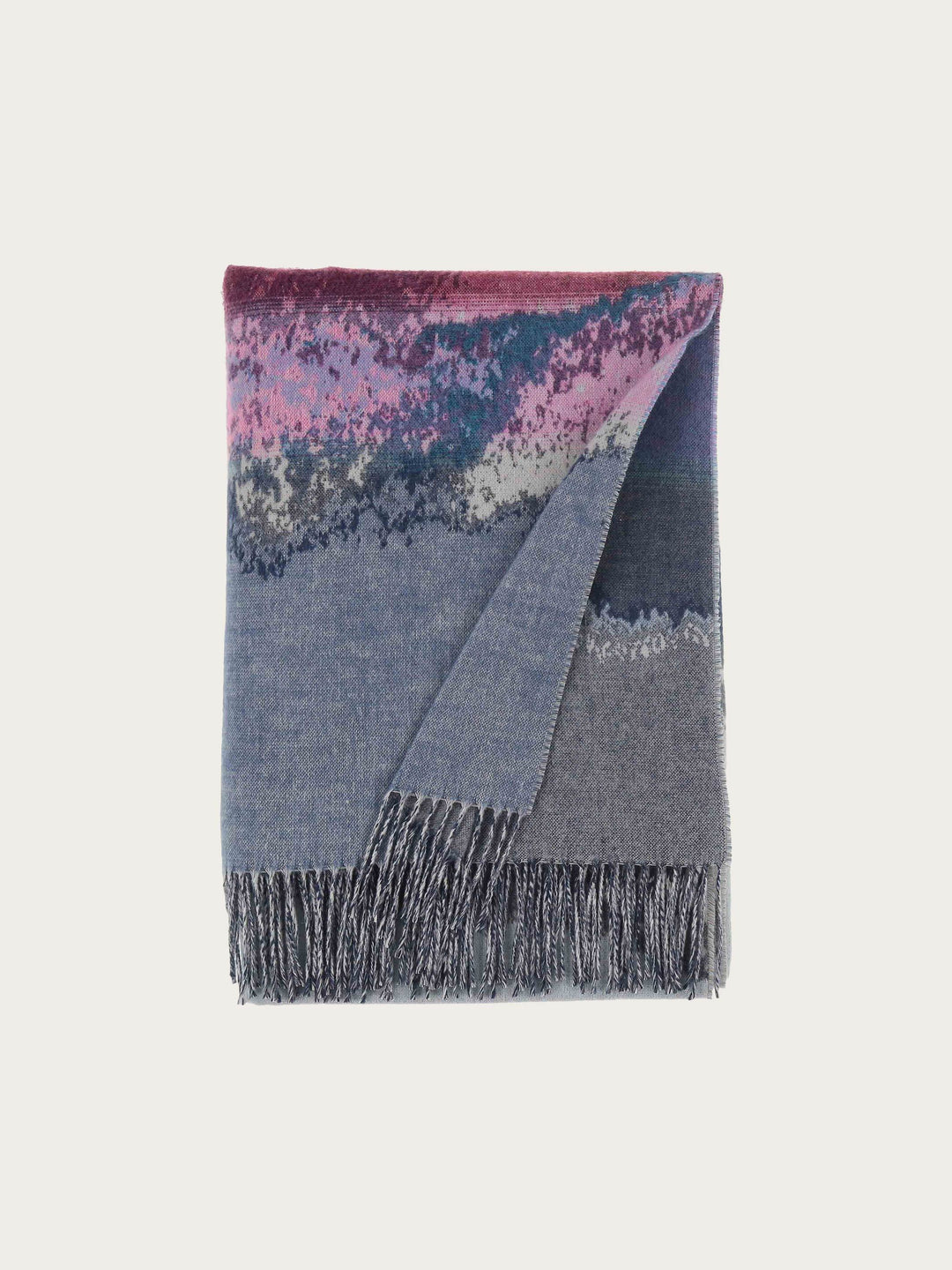 Cashmink-Decke mit Aquarell-Design - Made in Germany