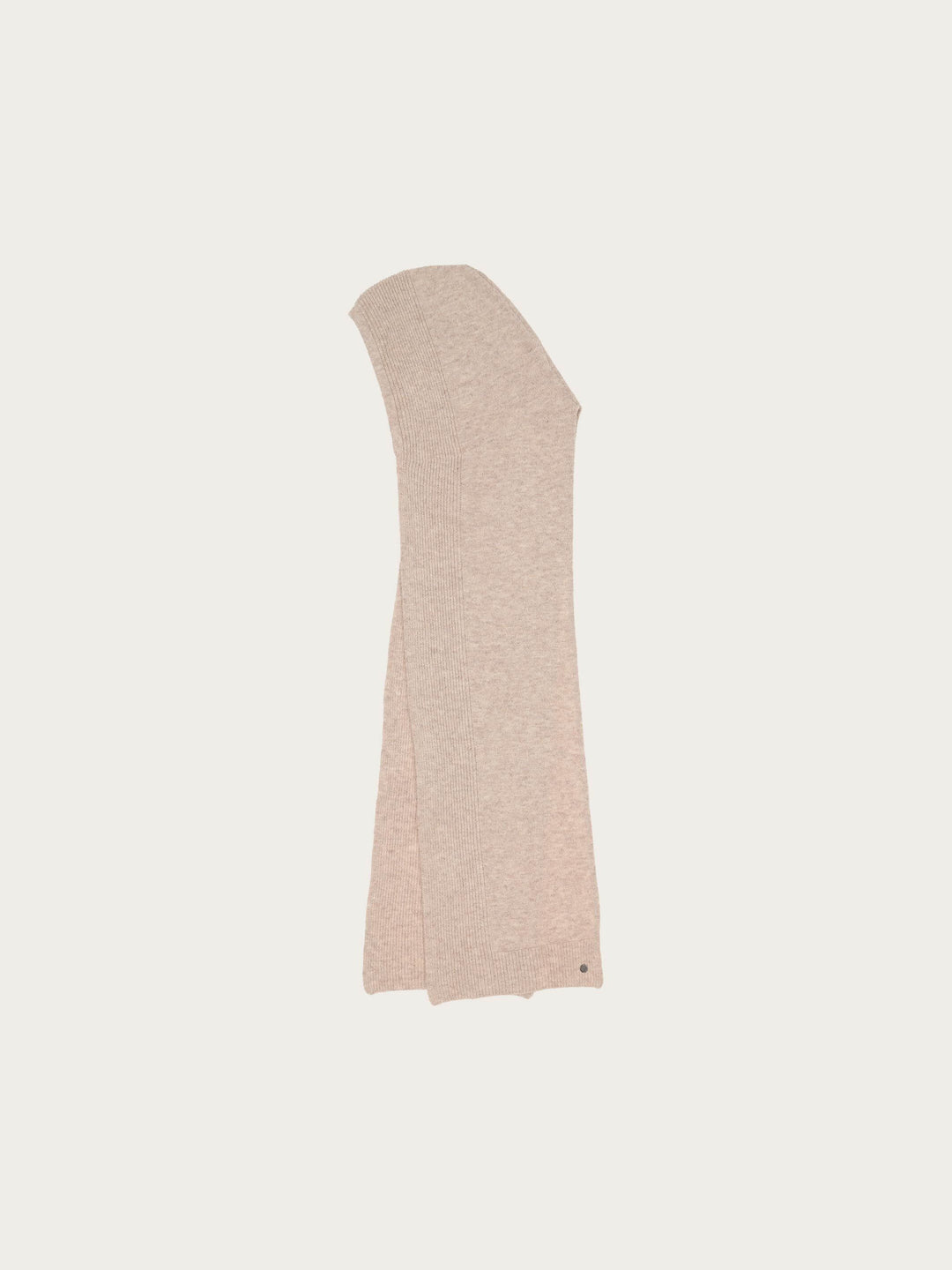 Sustainability Edition - Gerippter Strick-Kapuzenschal in Wollmischung