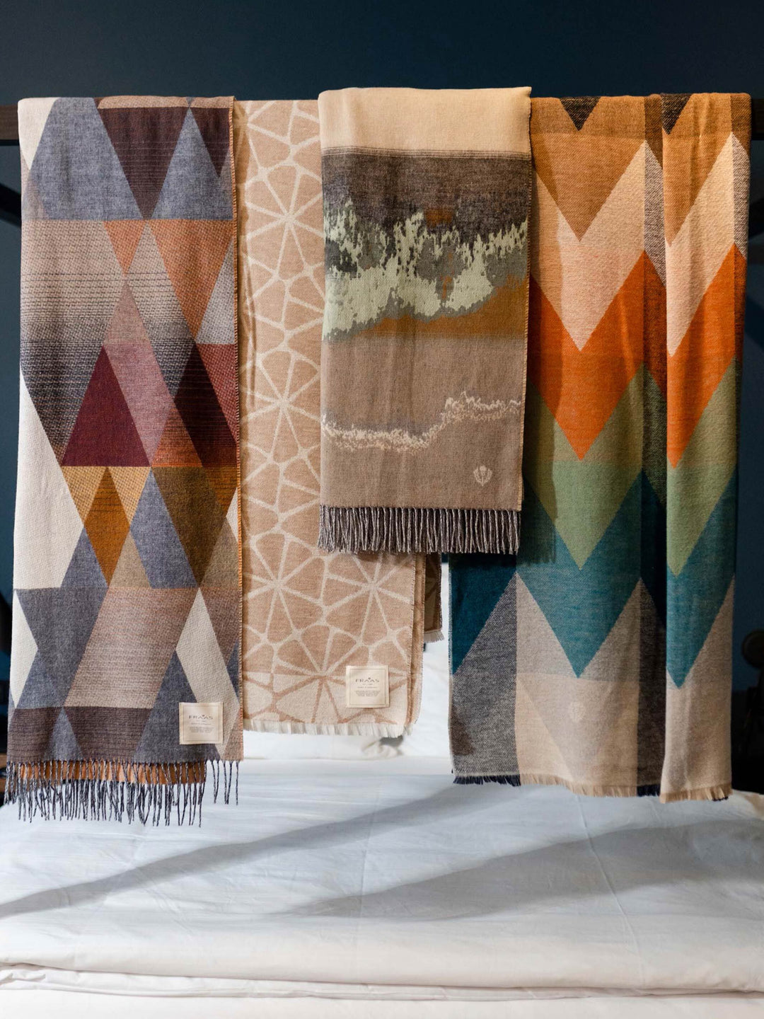 Cashmink-Decke mit Aquarell-Design - Made in Germany