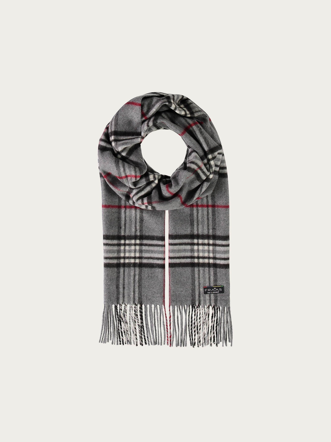 Schmaler Cashmink-Schal mit FRAAS Plaid Karo