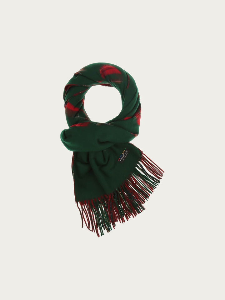 Cashmink-Schal MERRY CHRISTMAS mit weihnachtlichem Karo-Design