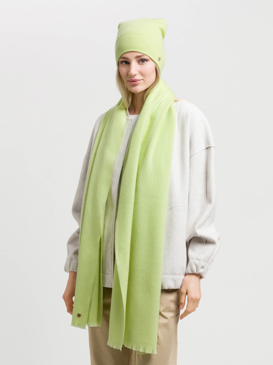 Strickmütze aus reinem Kaschmir