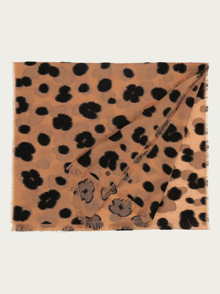 Fil Coupé Schal mit Leo-Design