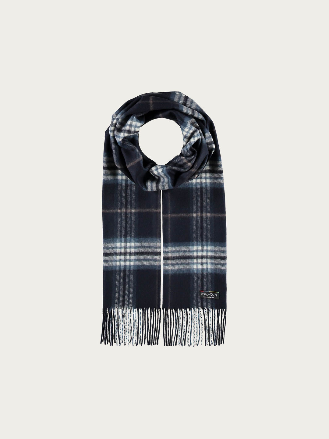 Schmaler Cashmink-Schal mit FRAAS Plaid Karo