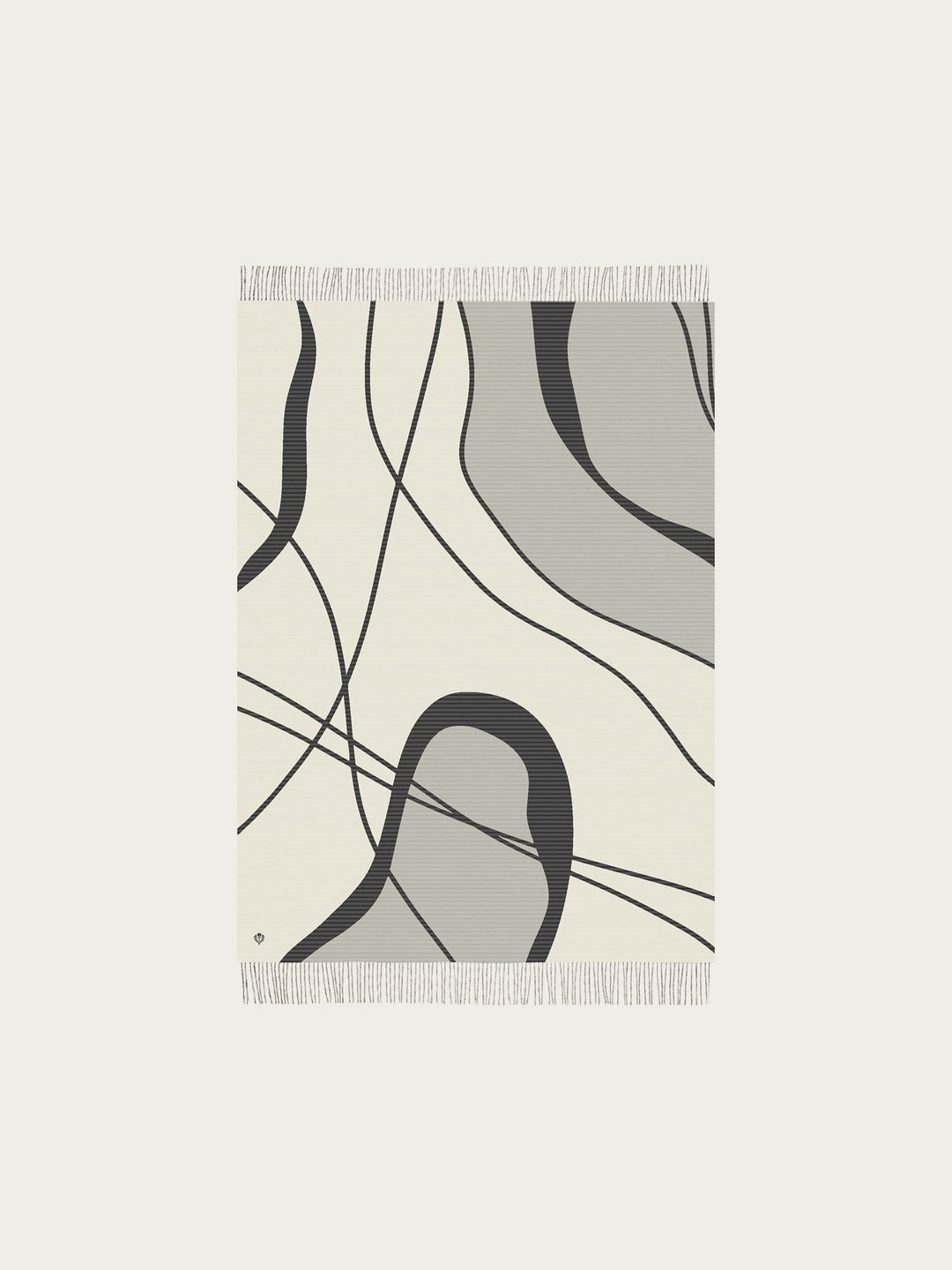 Cashmink-Decke mit abstraktem Marmor-Design - Made in Germany