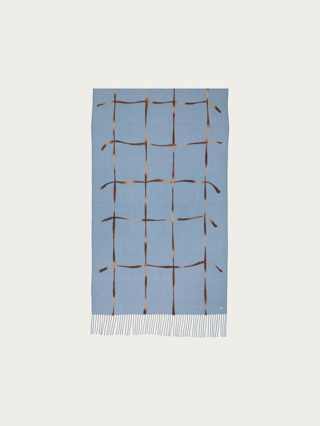 Cashmink-Stola mit Window Pane Karo