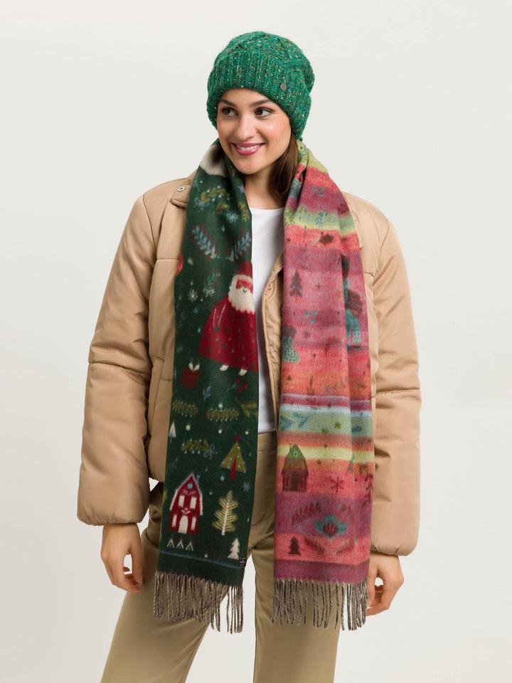 Cashmink-Schal mit Weihnachts-Design