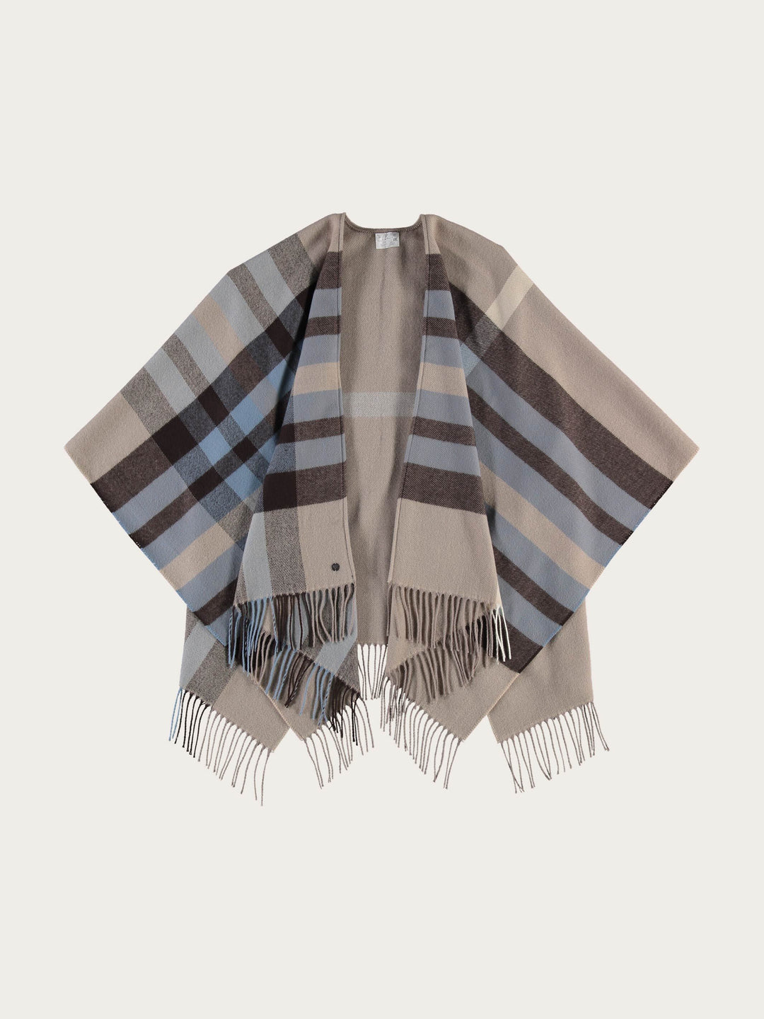 Poncho mit FRAAS Plaid Karo aus Polyacryl