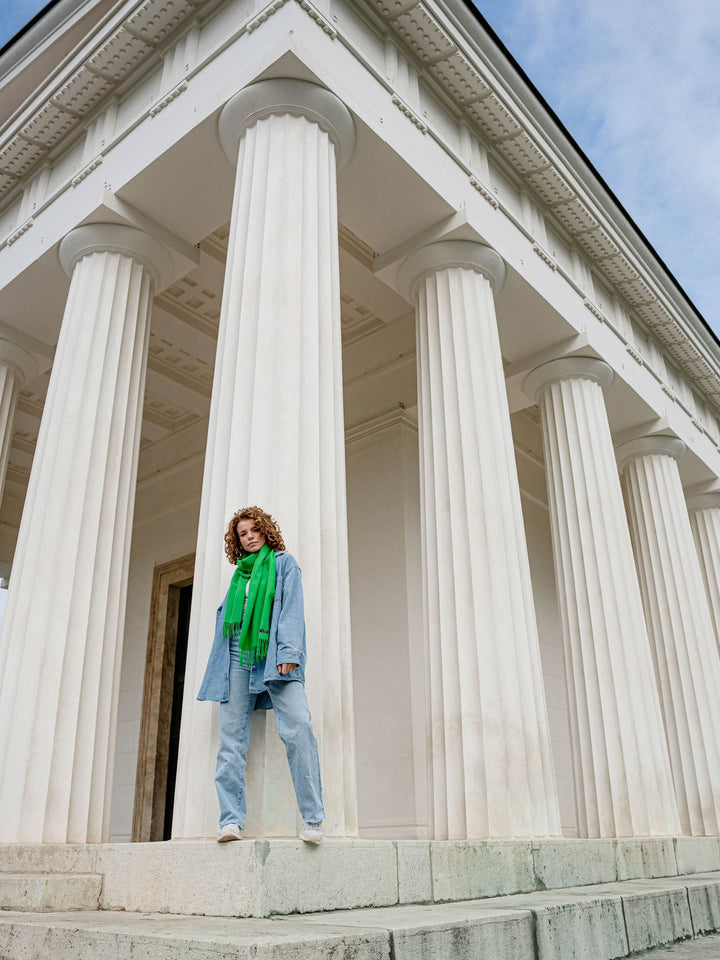 Einfarbiger Cashmink-Schal