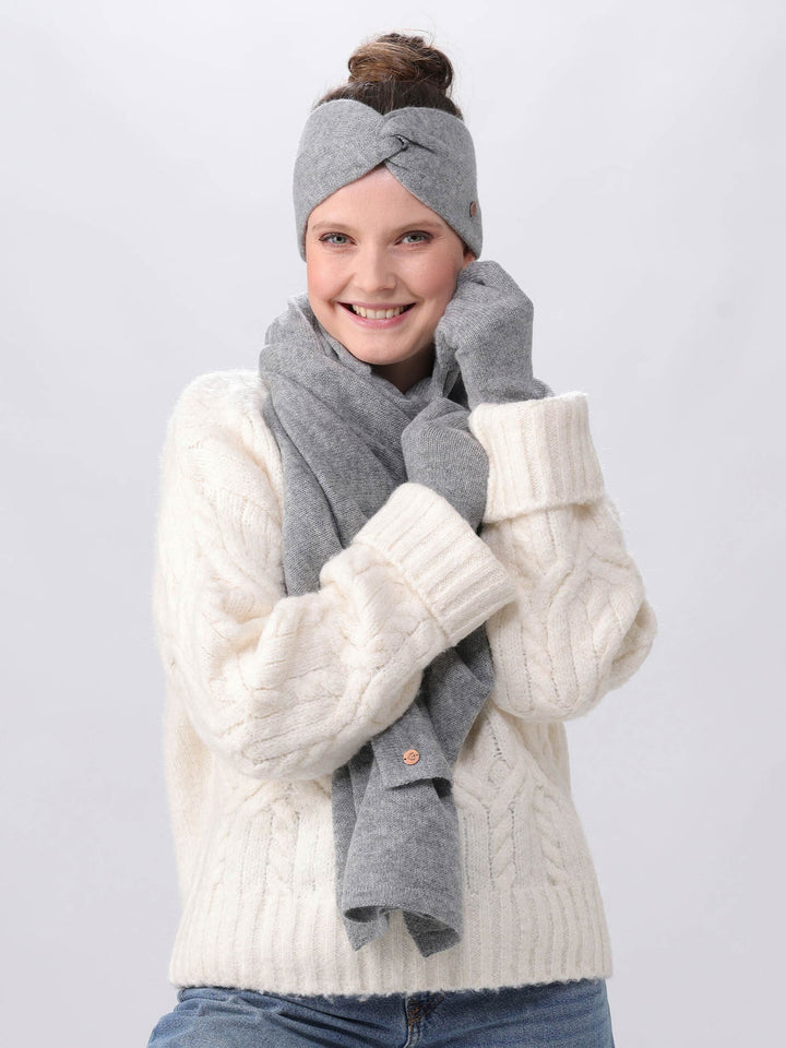 Strickstirnband aus reinem Kaschmir