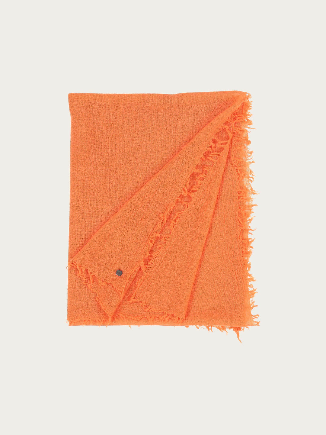 Einfarbige Wollstola mit Fransen