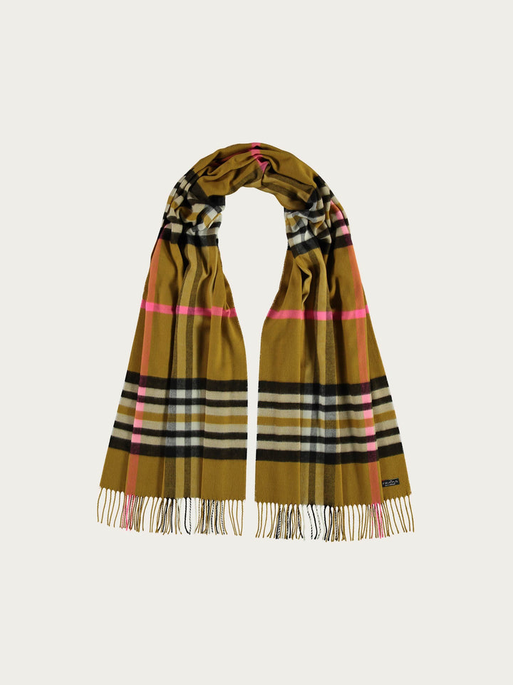 Breiter Cashmink-Schal mit FRAAS Plaid Karo
