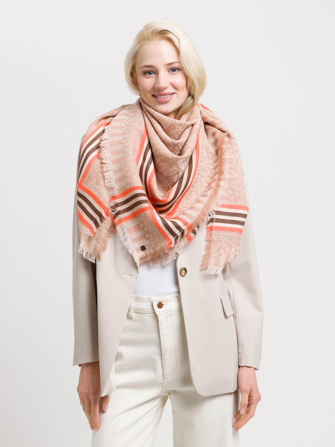 Tuch mit Paisley-Muster in Wollmischung