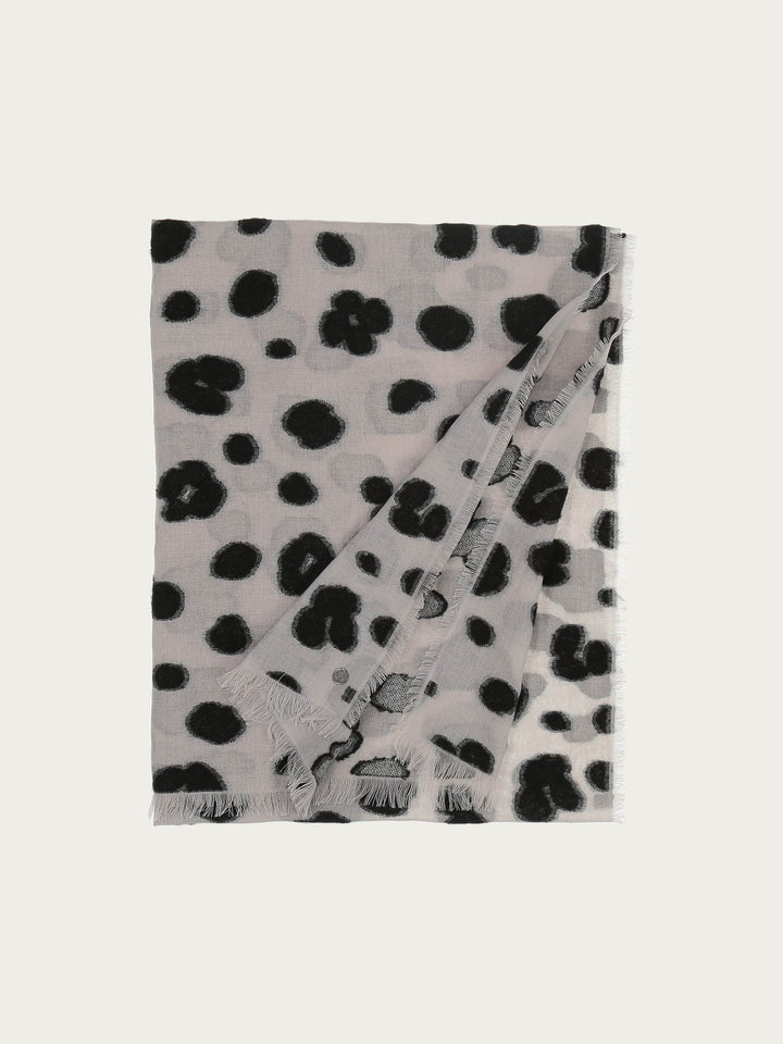 Fil Coupé Schal mit Leo-Design