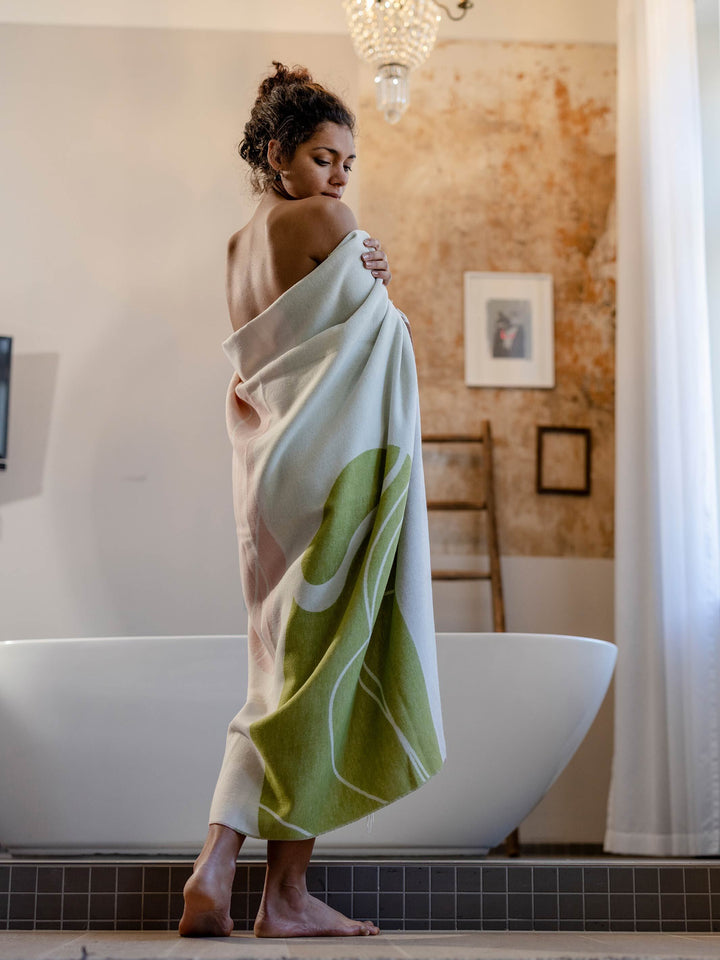 Sustainability Edition - Cashmink-Decke mit Kieselstein-Design - Made in Germany