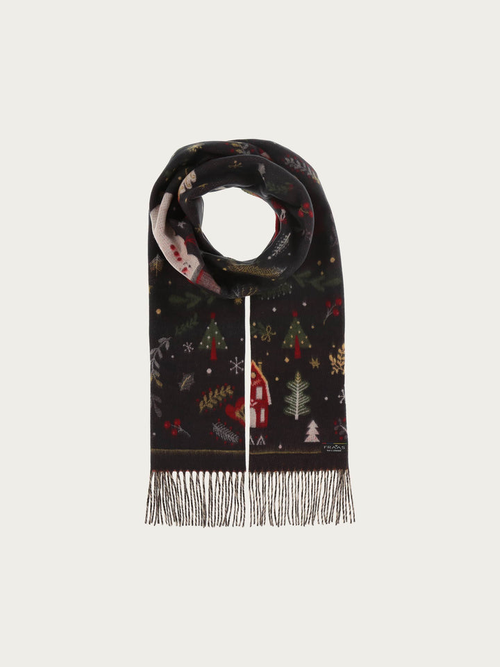 Cashmink-Schal mit Weihnachts-Design