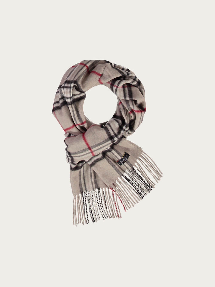 Schmaler Cashmink-Schal mit FRAAS Plaid Karo