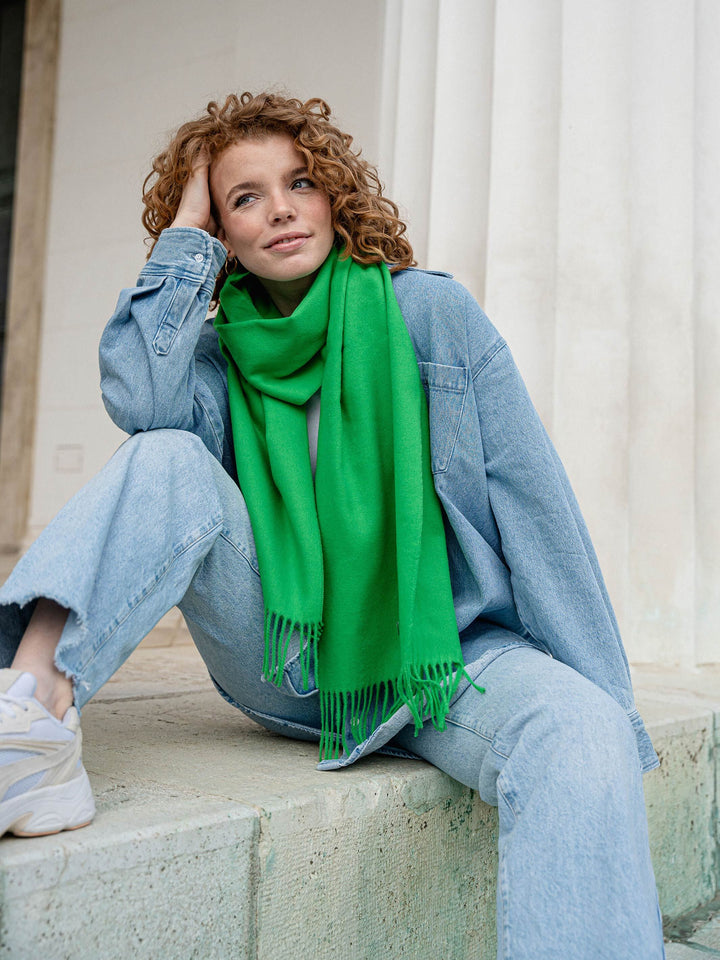 Einfarbiger Cashmink-Schal