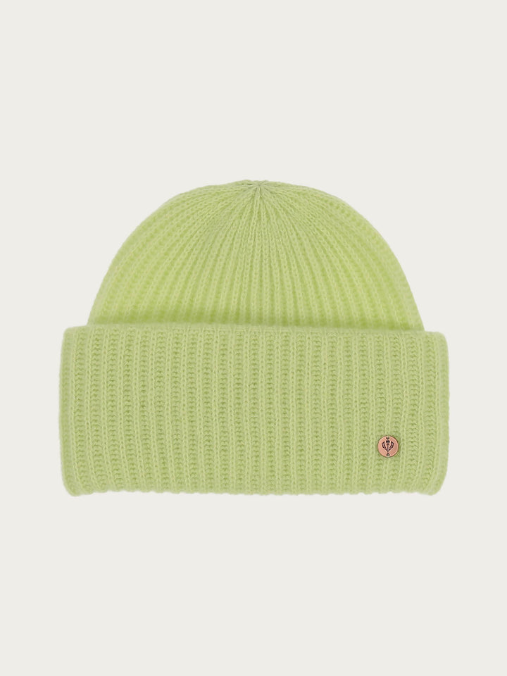 Grobstrick-Mütze aus reinem Kaschmir