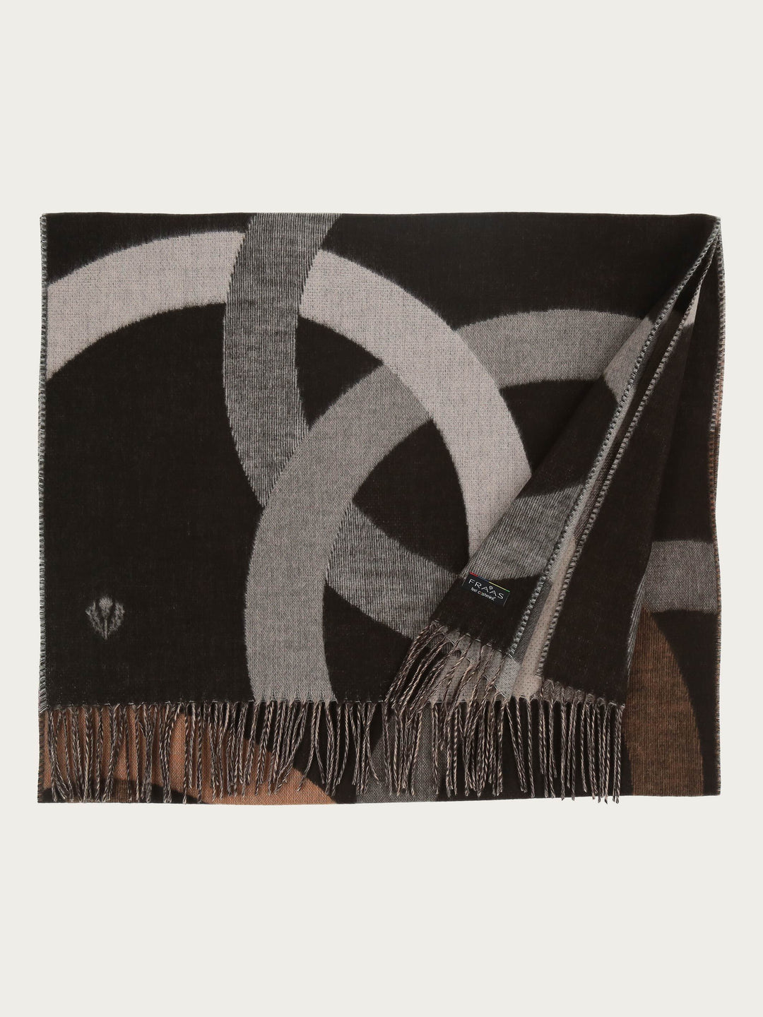 Cashmink-Schal mit XL-Kreisen