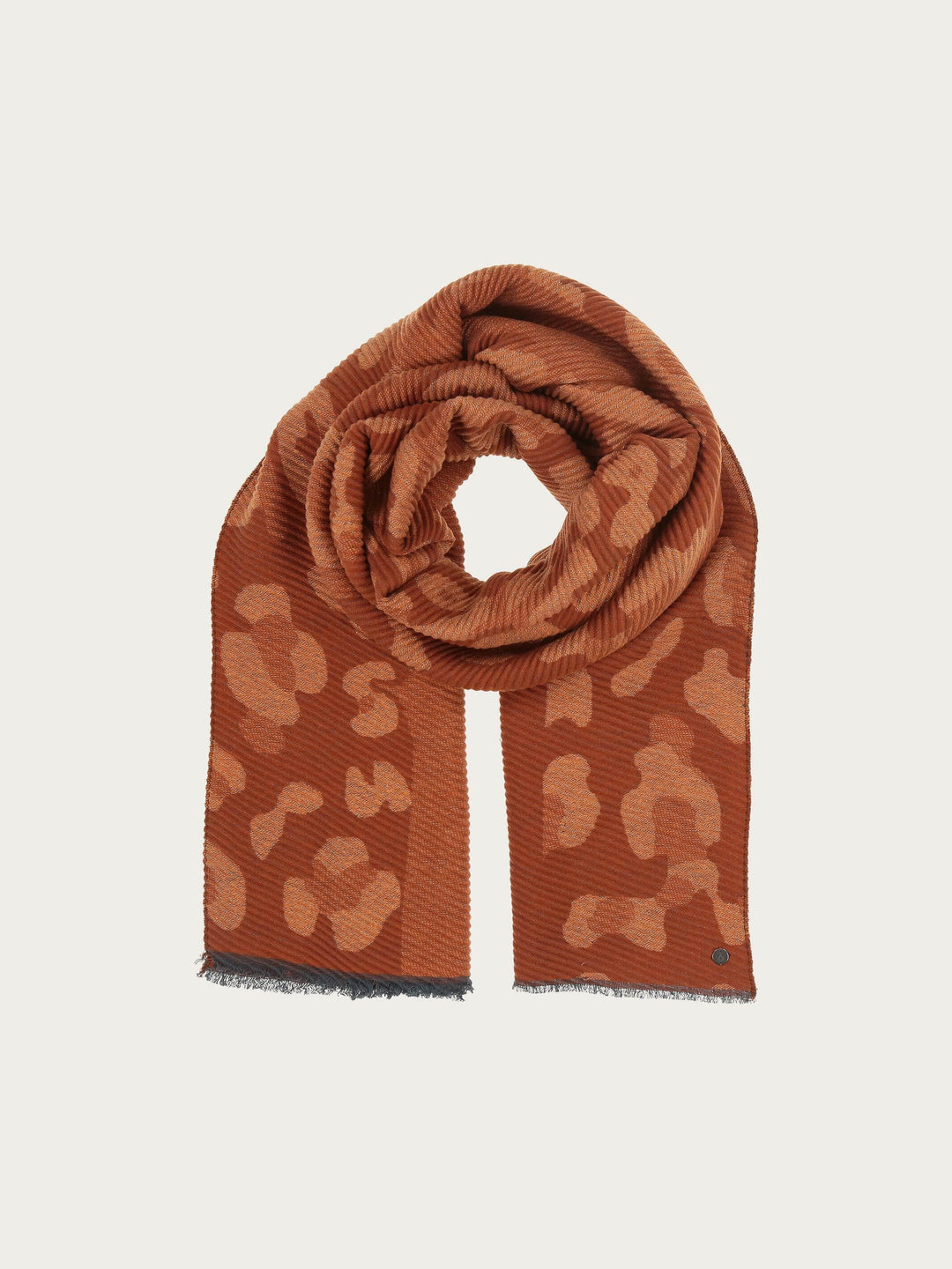 Plissee-Schal mit Animal-Design