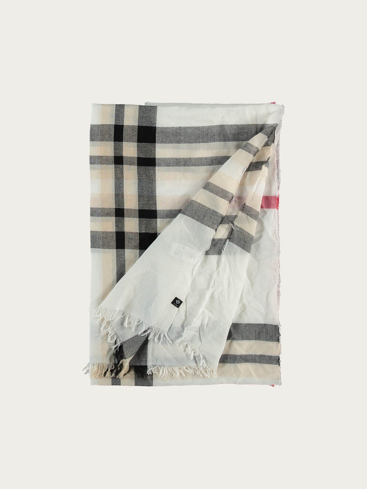 Sustainability Edition - Leichte Stola mit FRAAS Plaid Karo