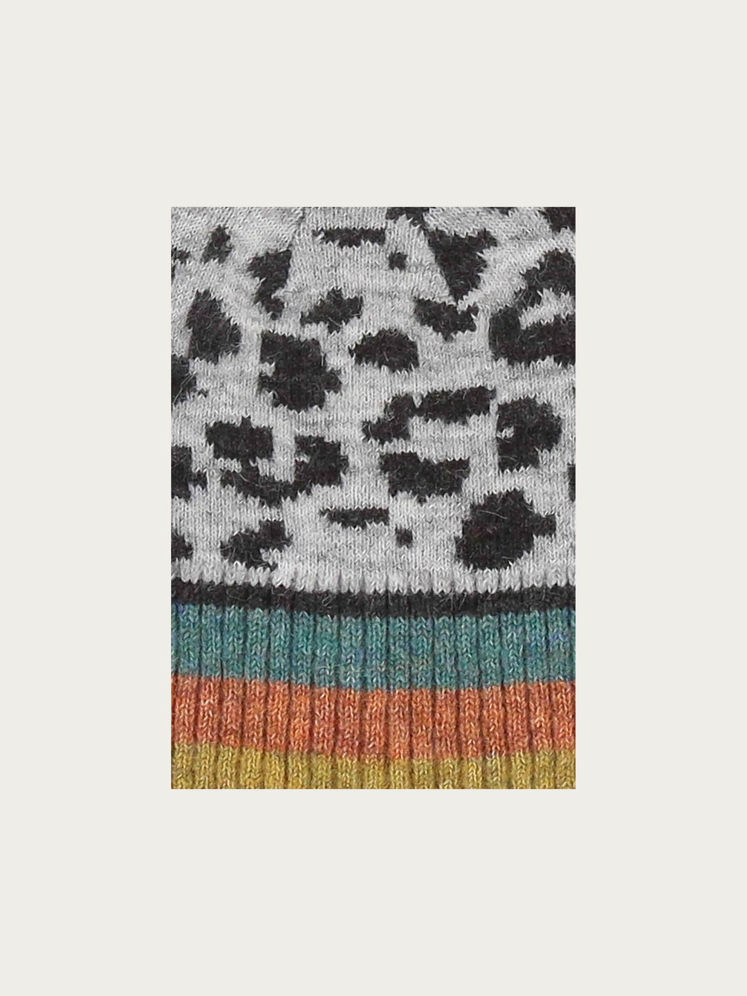 Sustainability Edition - Strickmütze mit Leo-Design