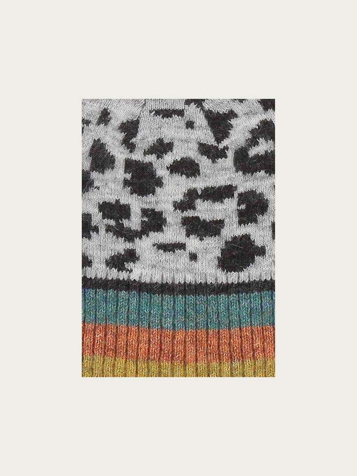 Sustainability Edition - Strickmütze mit Leo-Design