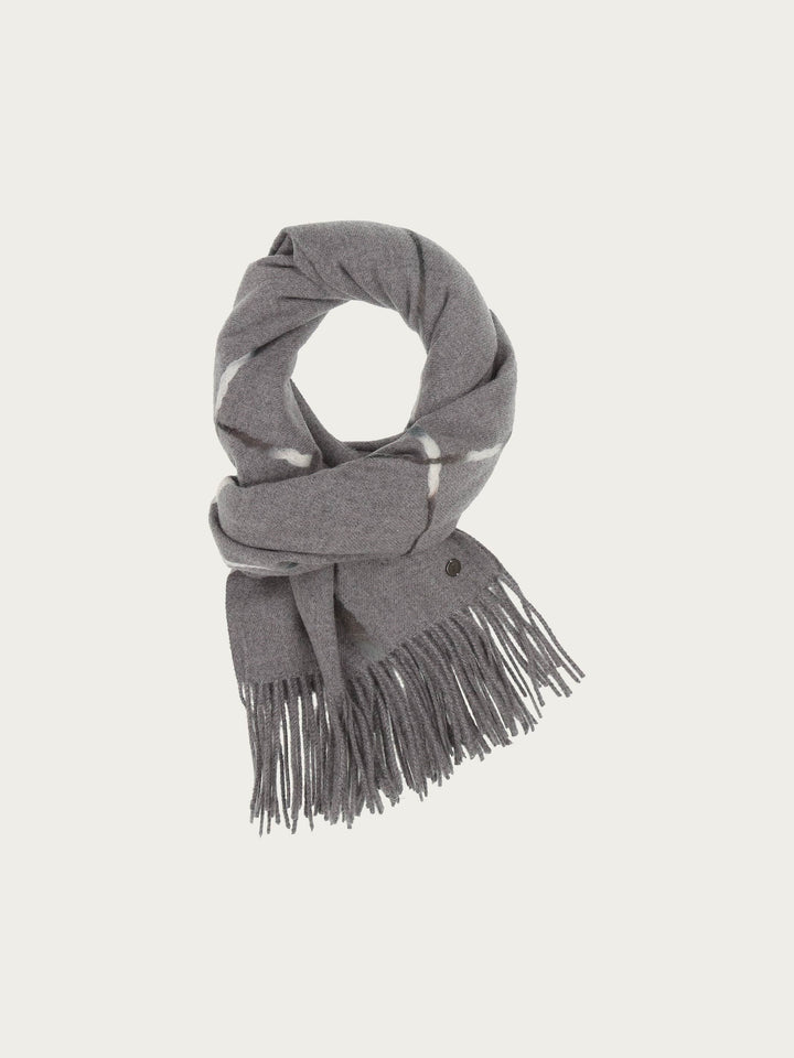 Cashmink-Stola mit Window Pane Karo