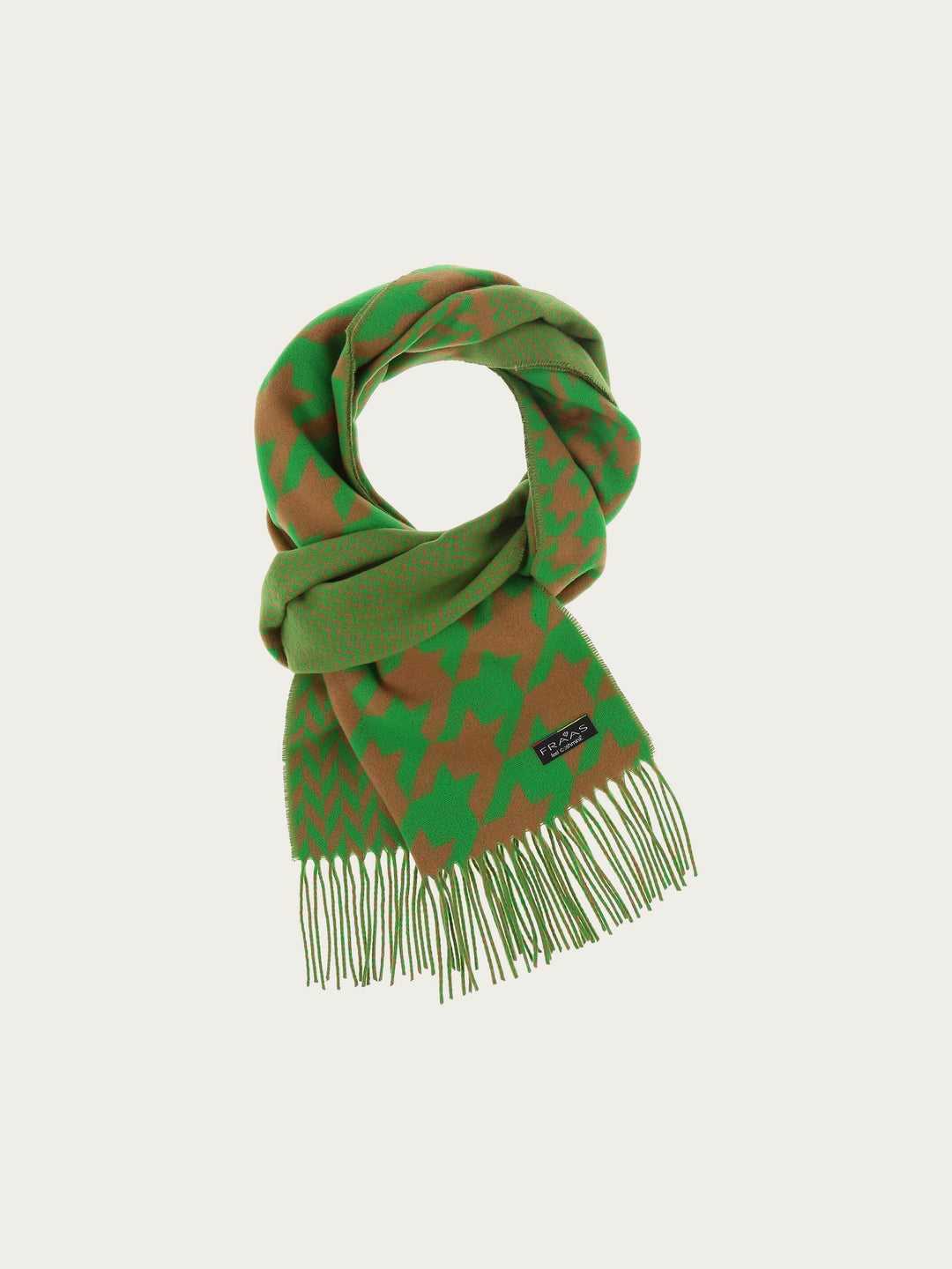 Cashmink-Schal mit Hahnentritt-Mix