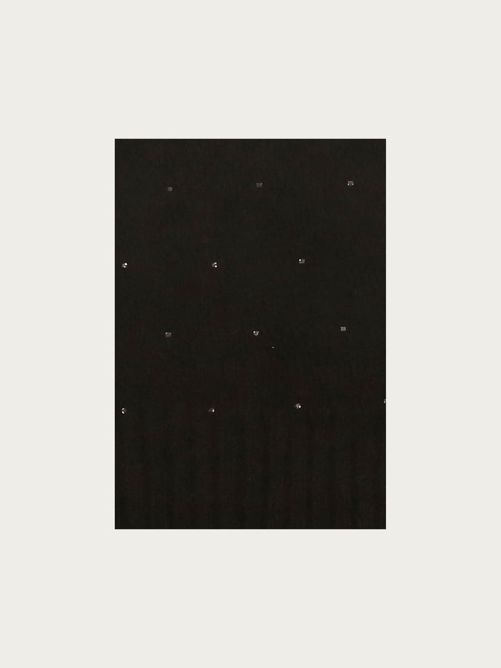 Strickmütze mit Glitzersteinen