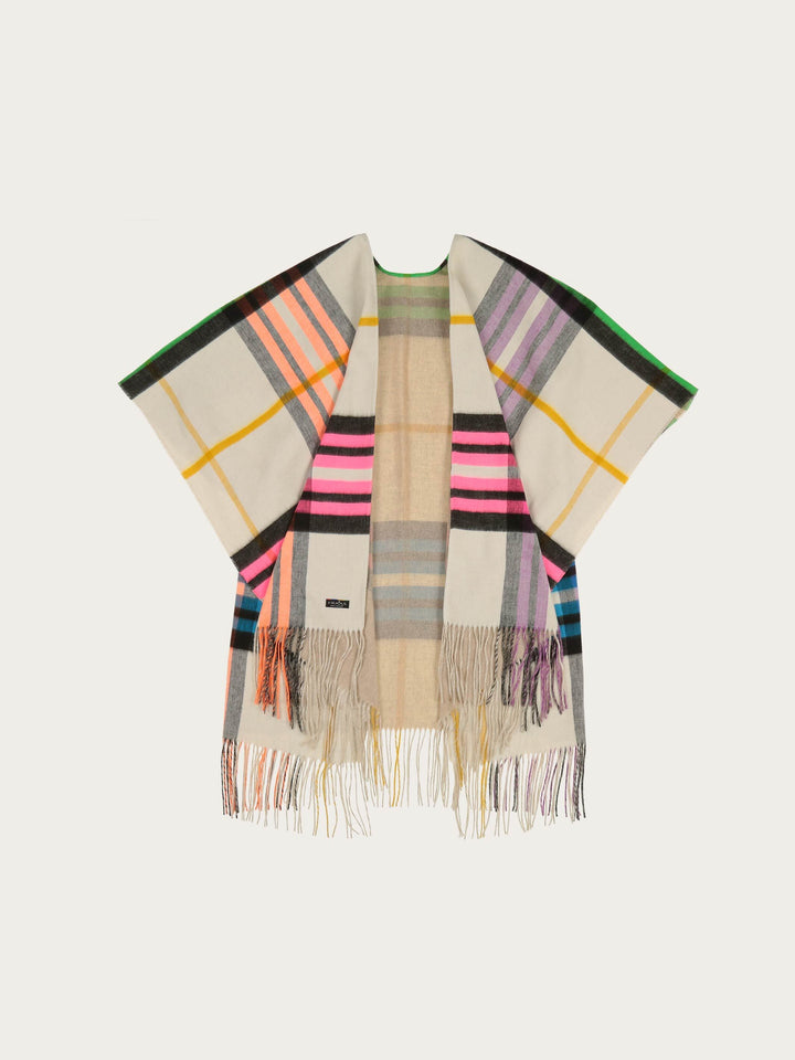 Wendbarer Poncho FRAAS Plaid Karo / Uni