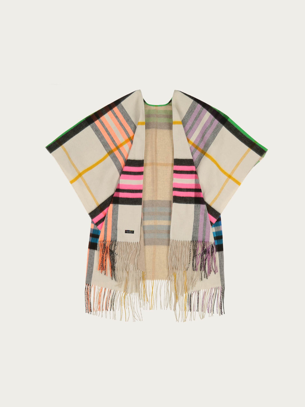 Wendbarer Poncho FRAAS Plaid Karo / Uni