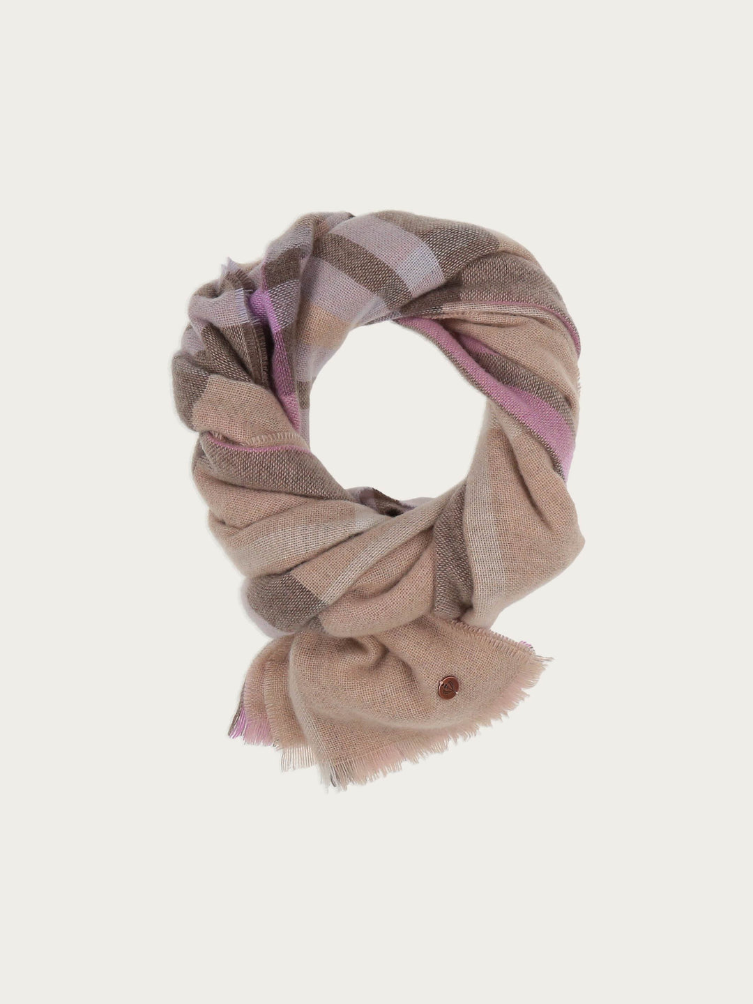 Zarte Stola mit FRAAS Plaid Karo aus reinem Kaschmir