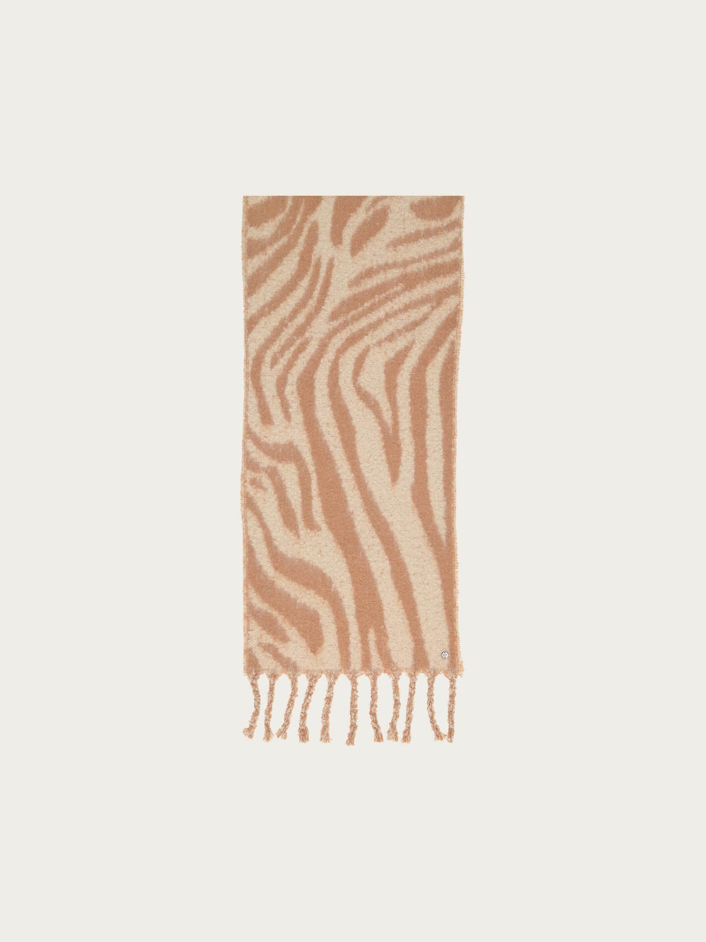 Flauschiger XL-Schal mit Zebra-Design in Wollmischung