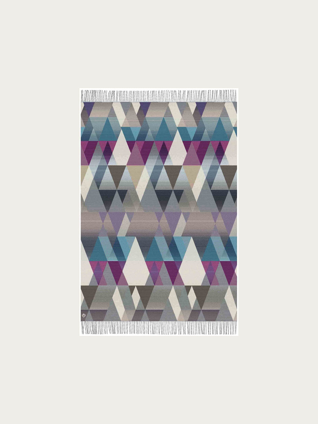 Cashmink-Decke mit Dreieck-Design - Made in Germany