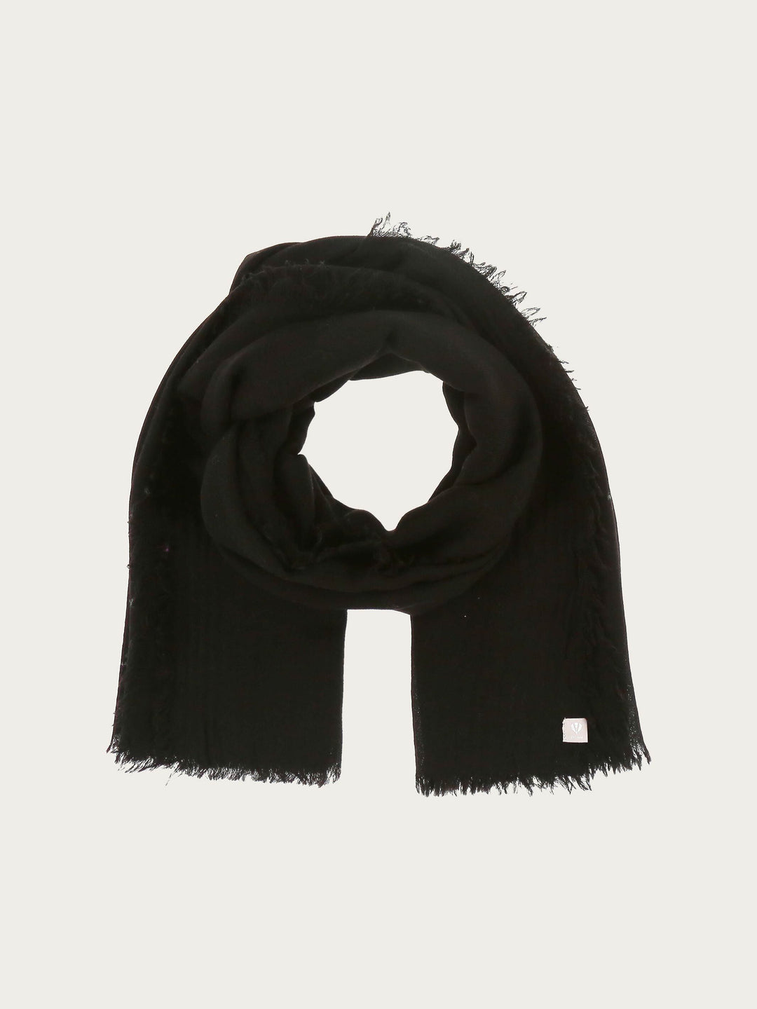 Einfarbige Stola in Seide-Wolle-Mischung