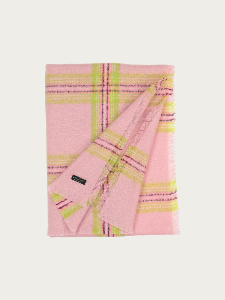 Cashmink-Stola mit XL Karo-Design