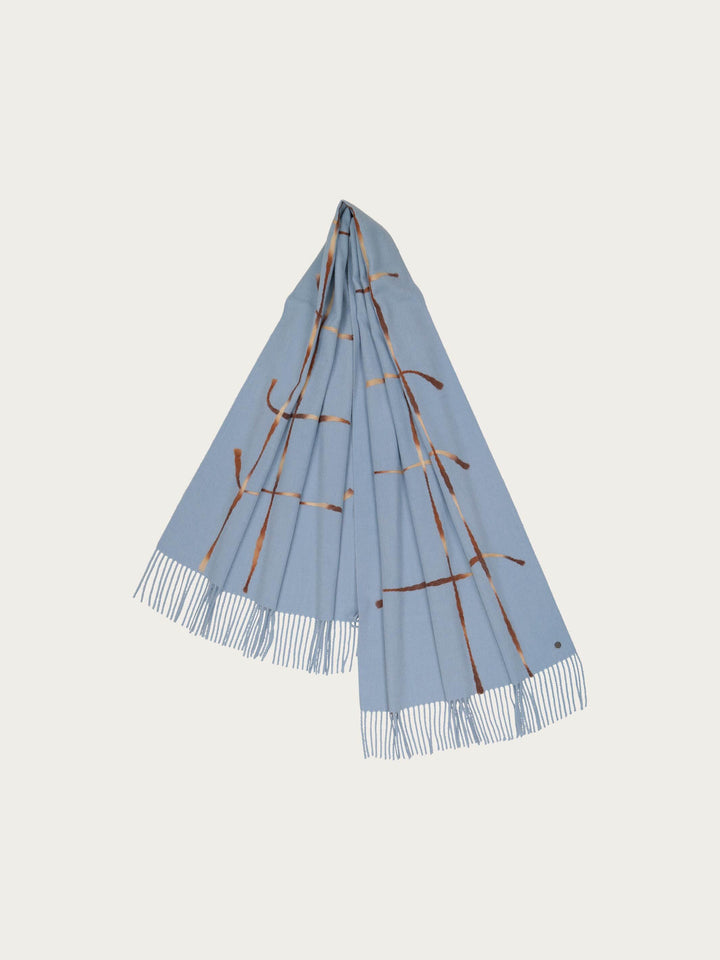 Cashmink-Stola mit Window Pane Karo